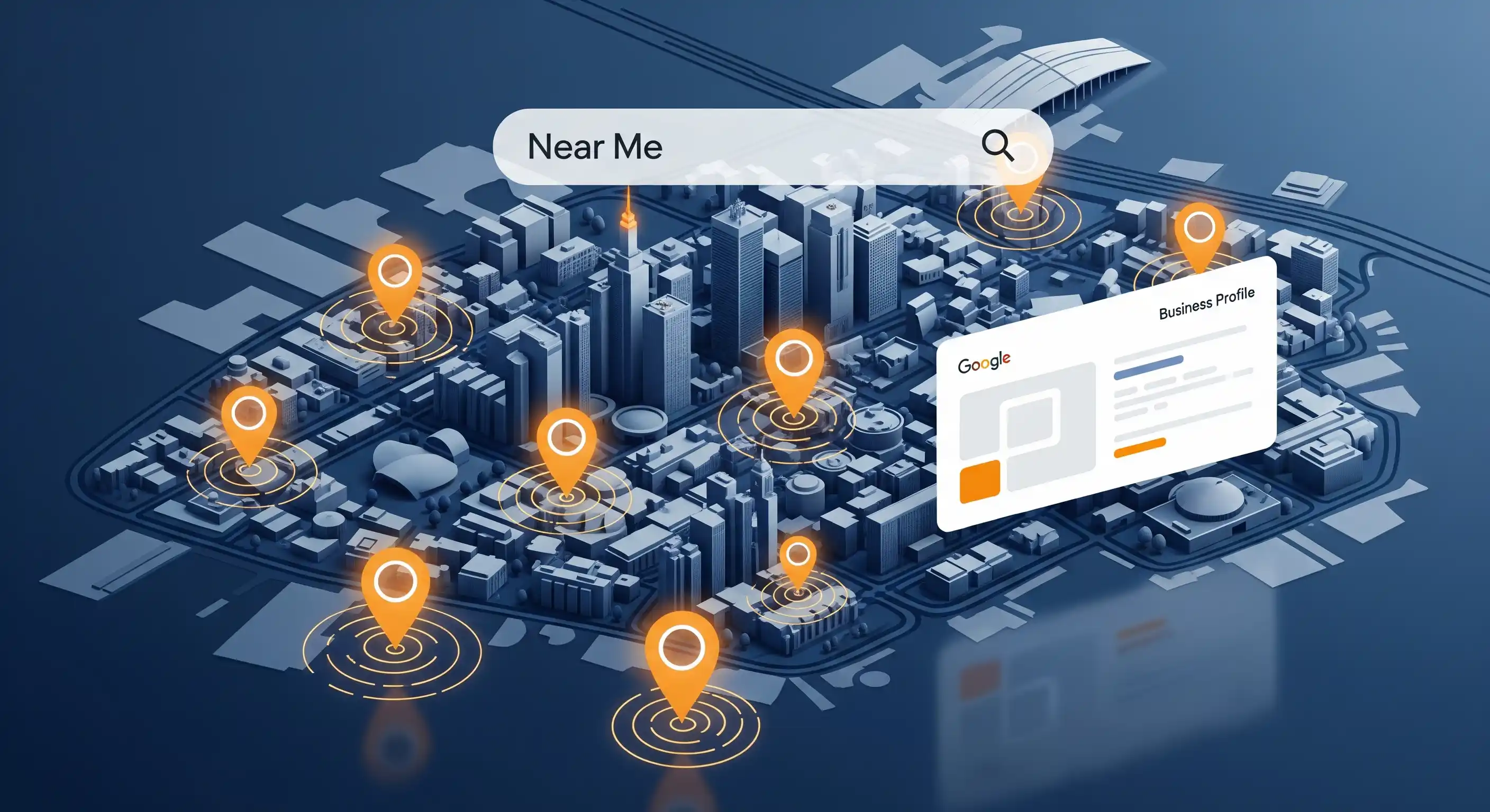Local SEO optimization dashboard showing Canadian business search rankings and map listings
