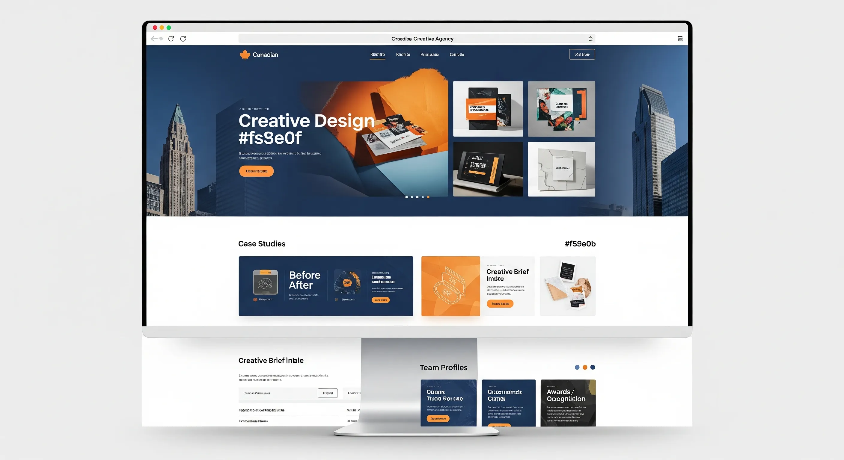 Creative Agency website template โ AI-optimized design with booking and analytics