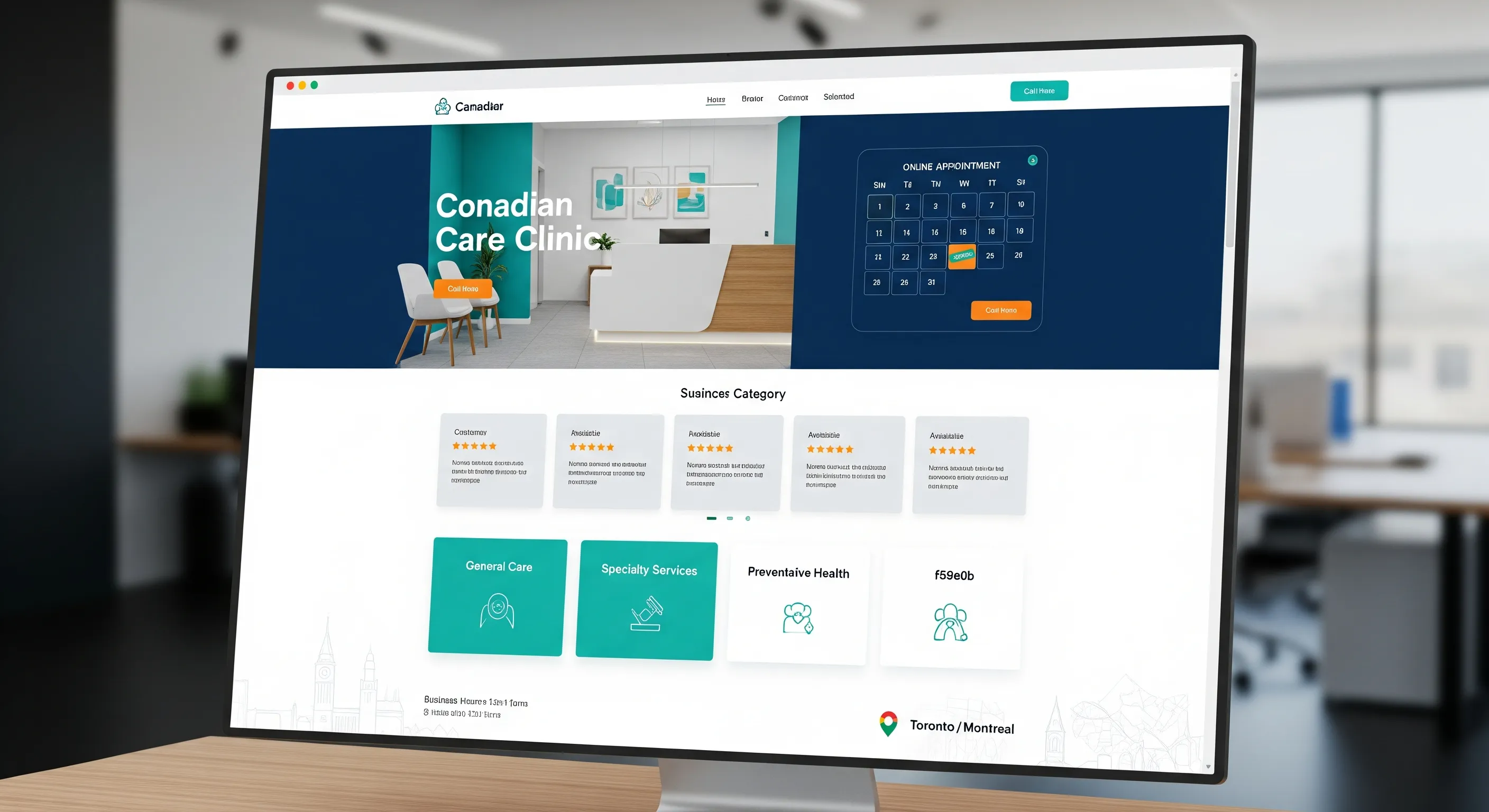 Dental website template โ AI-optimized design with booking and analytics